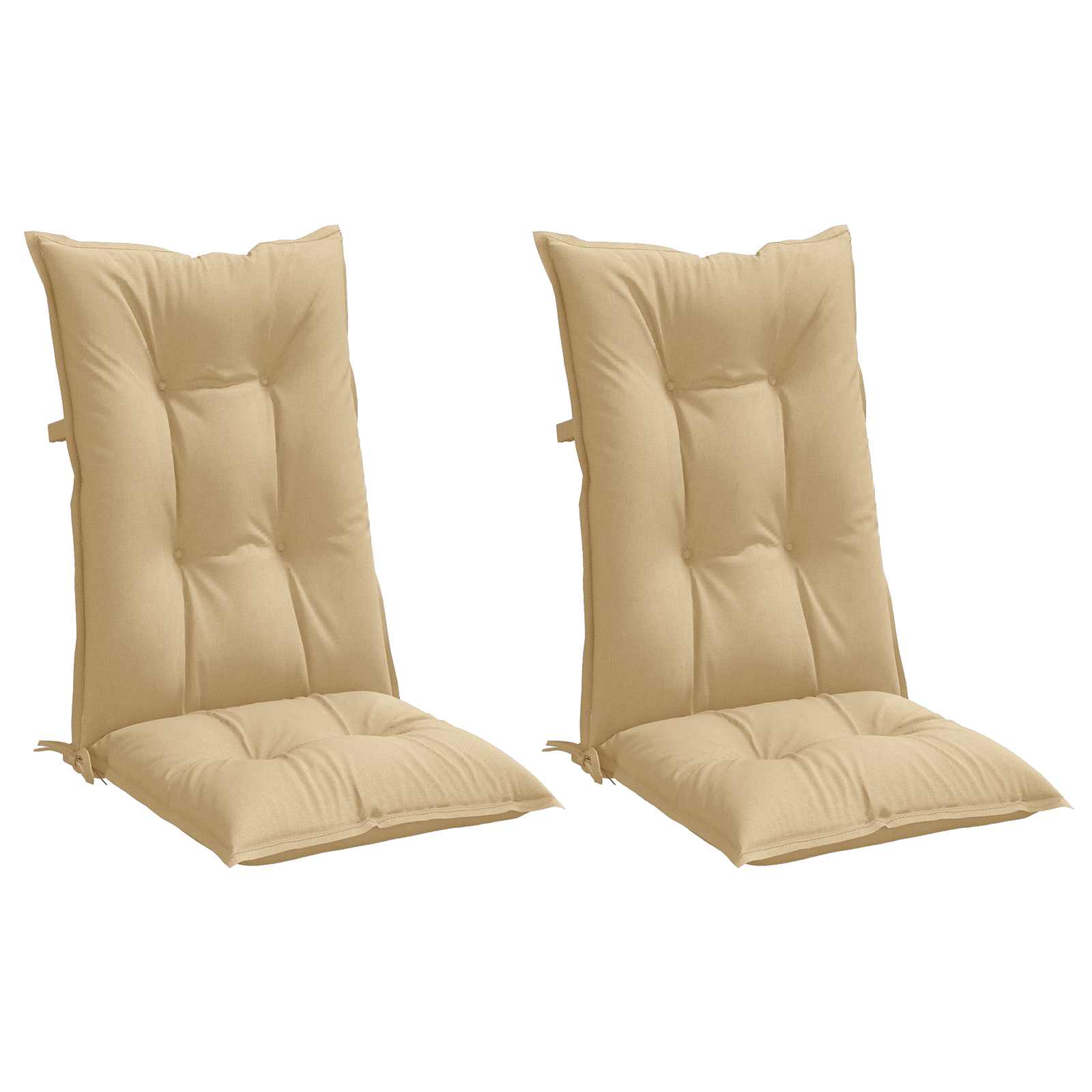 Maison Exclusive - Hochlehner-auflagen 2 Stk. Melange Beige 120x5