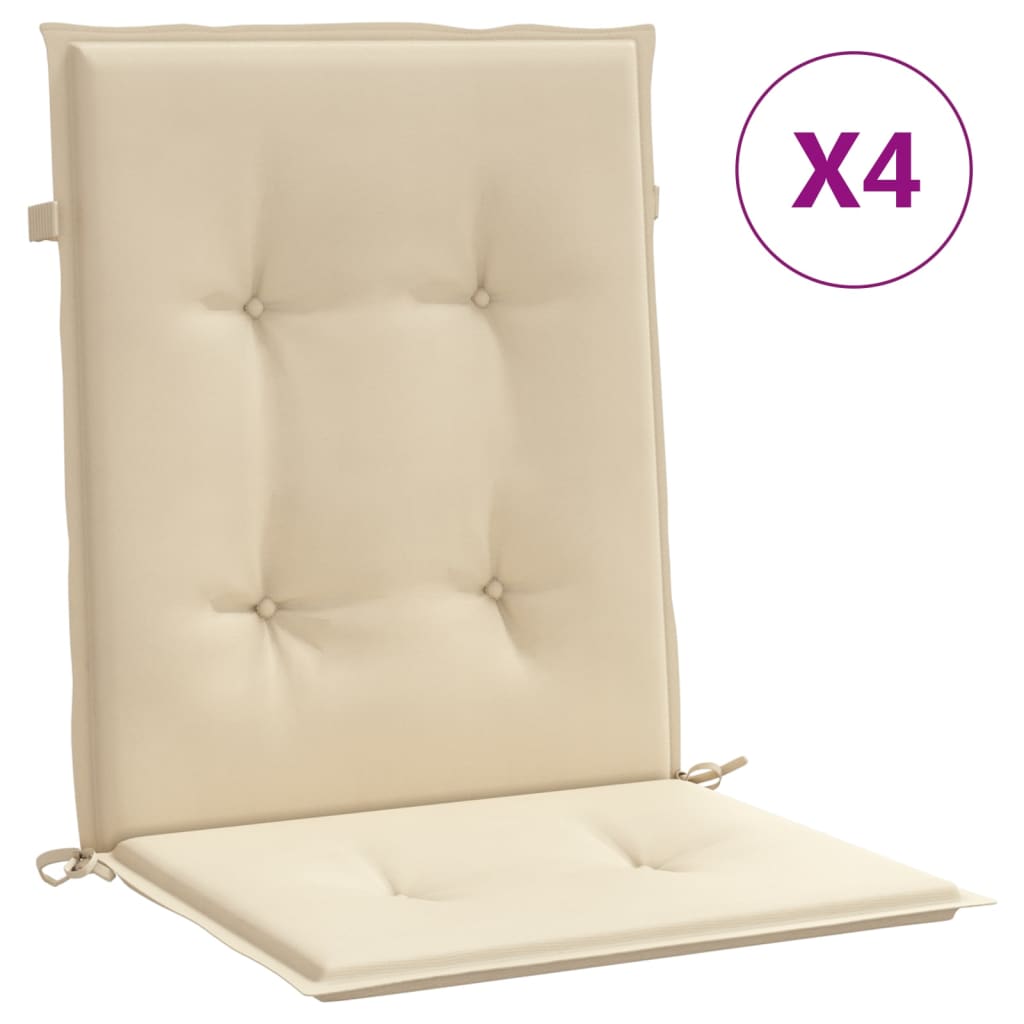 Maison Exclusive - Gartenstuhlauflagen Für Niedriglehner 4 Stk. B