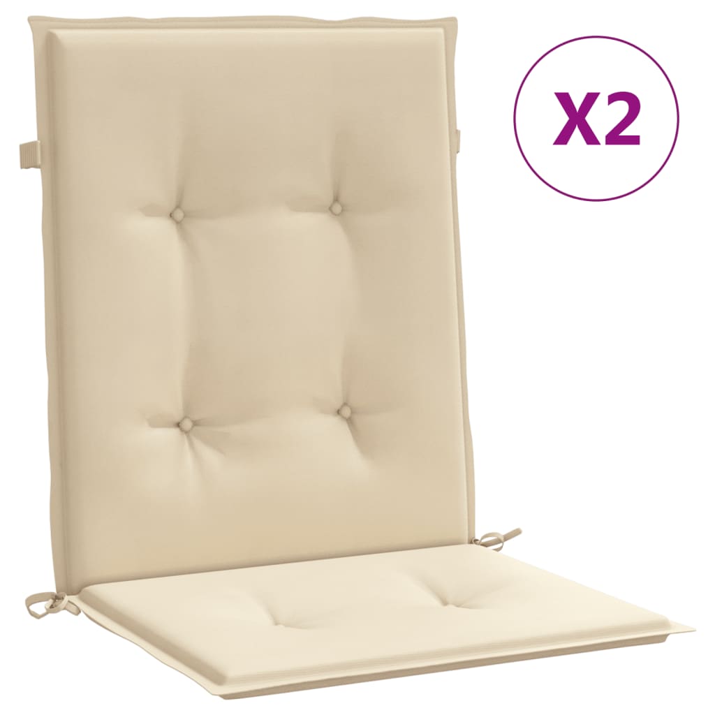 Maison Exclusive - Gartenstuhlauflagen Für Niedriglehner 2 Stk. B