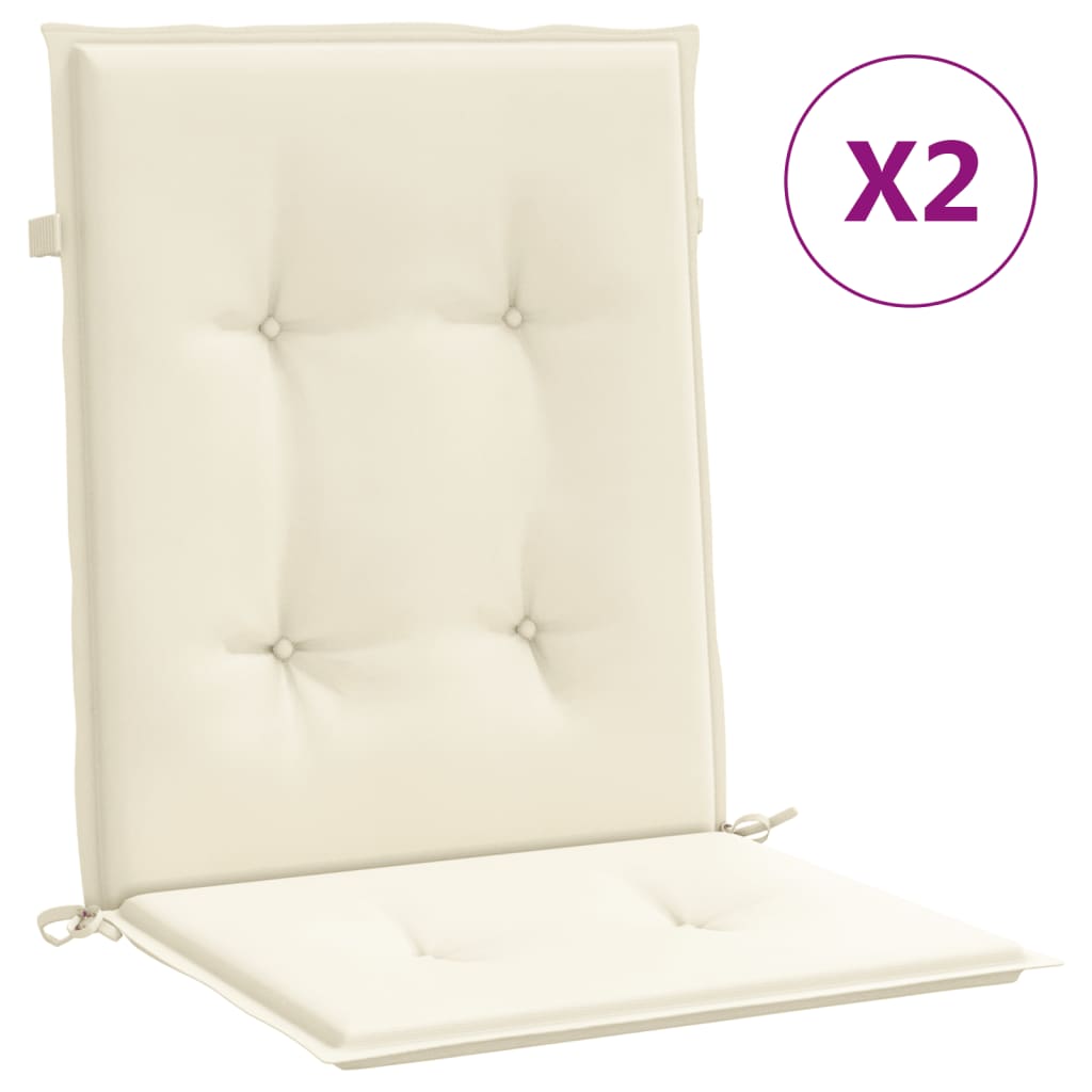Maison Exclusive - Gartenstuhlauflagen Für Niedriglehner 2 Stk. C