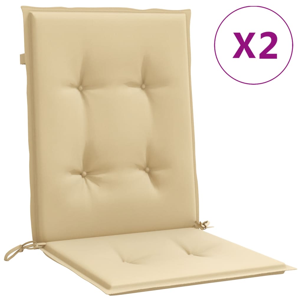 Maison Exclusive - Niedriglehner-auflagen 2 Stk. Melange Beige 10