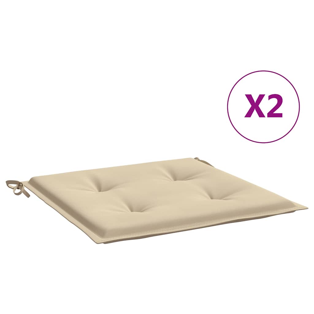 Maison Exclusive - Gartenstuhl-kissen 2 Stk. Beige 50x50x3 Cm Oxf