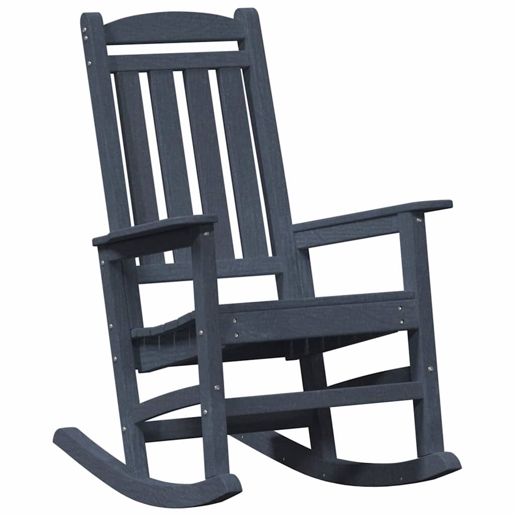 Maison Exclusive - Garten-schaukelstuhl Marineblau Hdpe