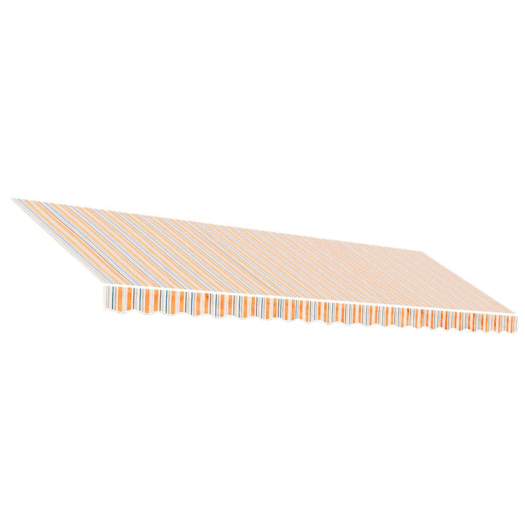 Maison Exclusive - Ersatzstoff Für Markise Orange Und Blau 5x3 M