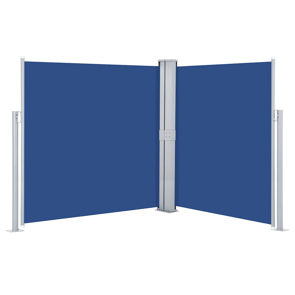 Maison Exclusive - Ausziehbare Seitenmarkise Blau 140 X 600 Cm