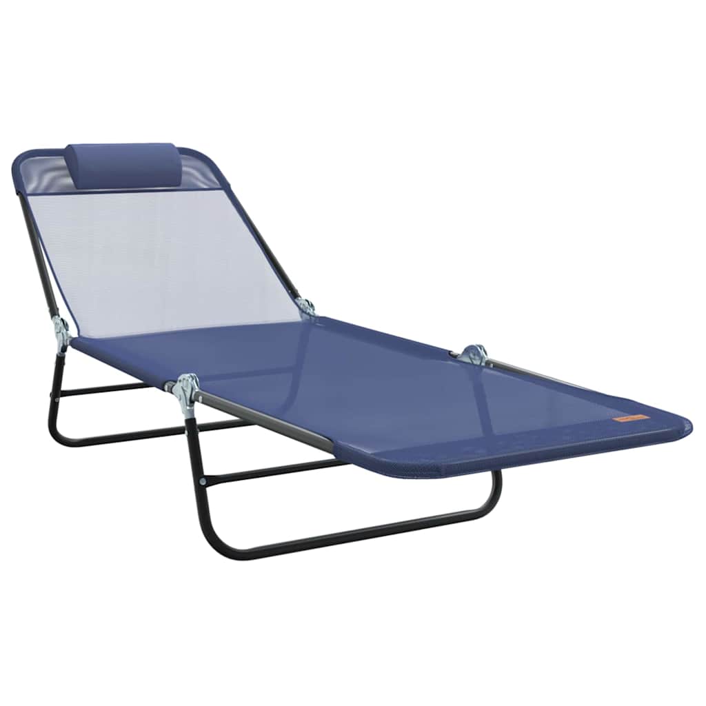 Maison Exclusive - Klappbare Sonnenliege Marineblau 182 X 55 X 85