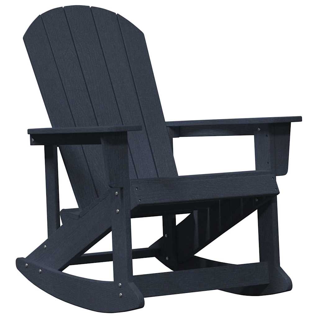 Maison Exclusive - Adirondack-schaukelstuhl Marineblau Hdpe