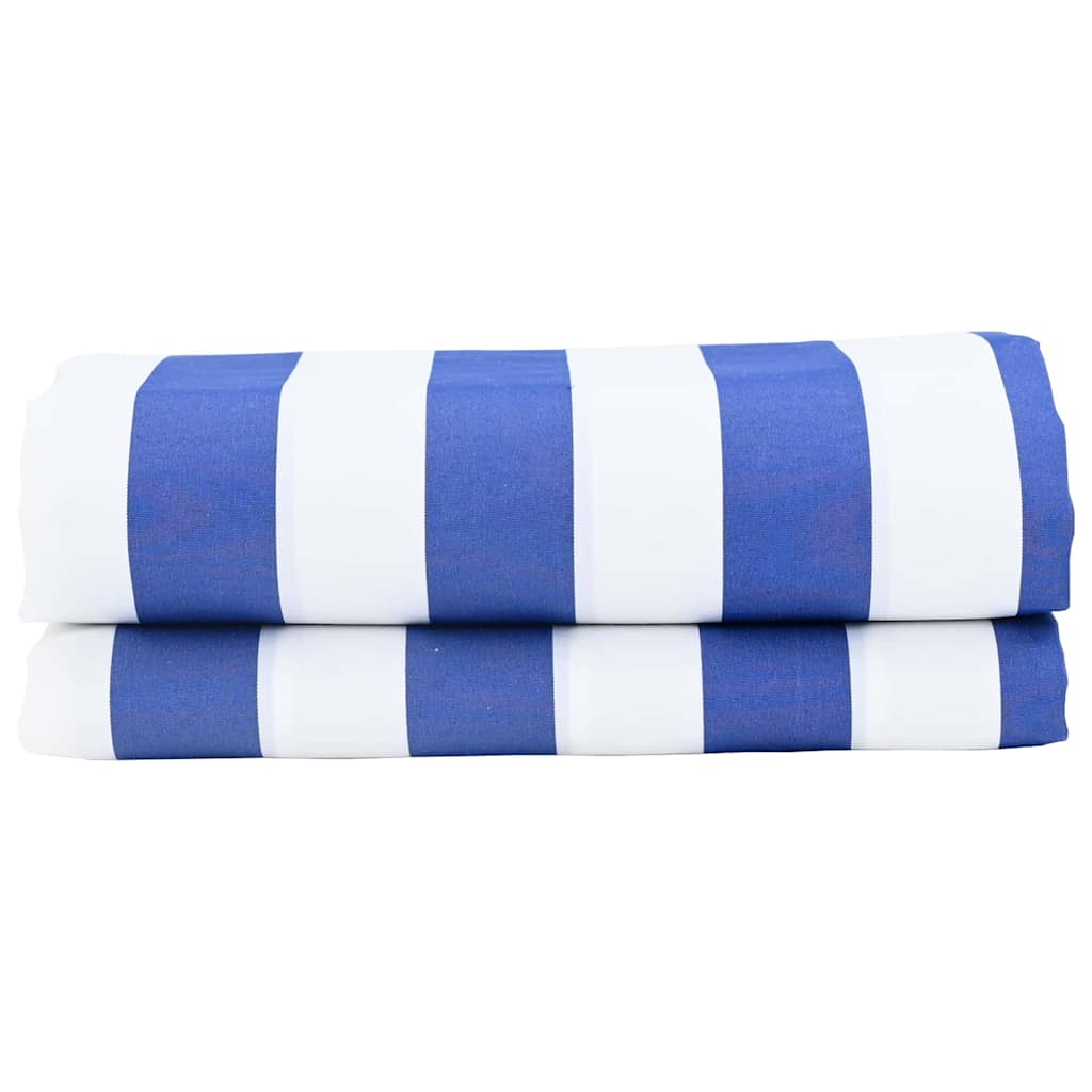 Maison Exclusive - Markisenersatzstoff Blau Und Weiß 1000 X 160 C