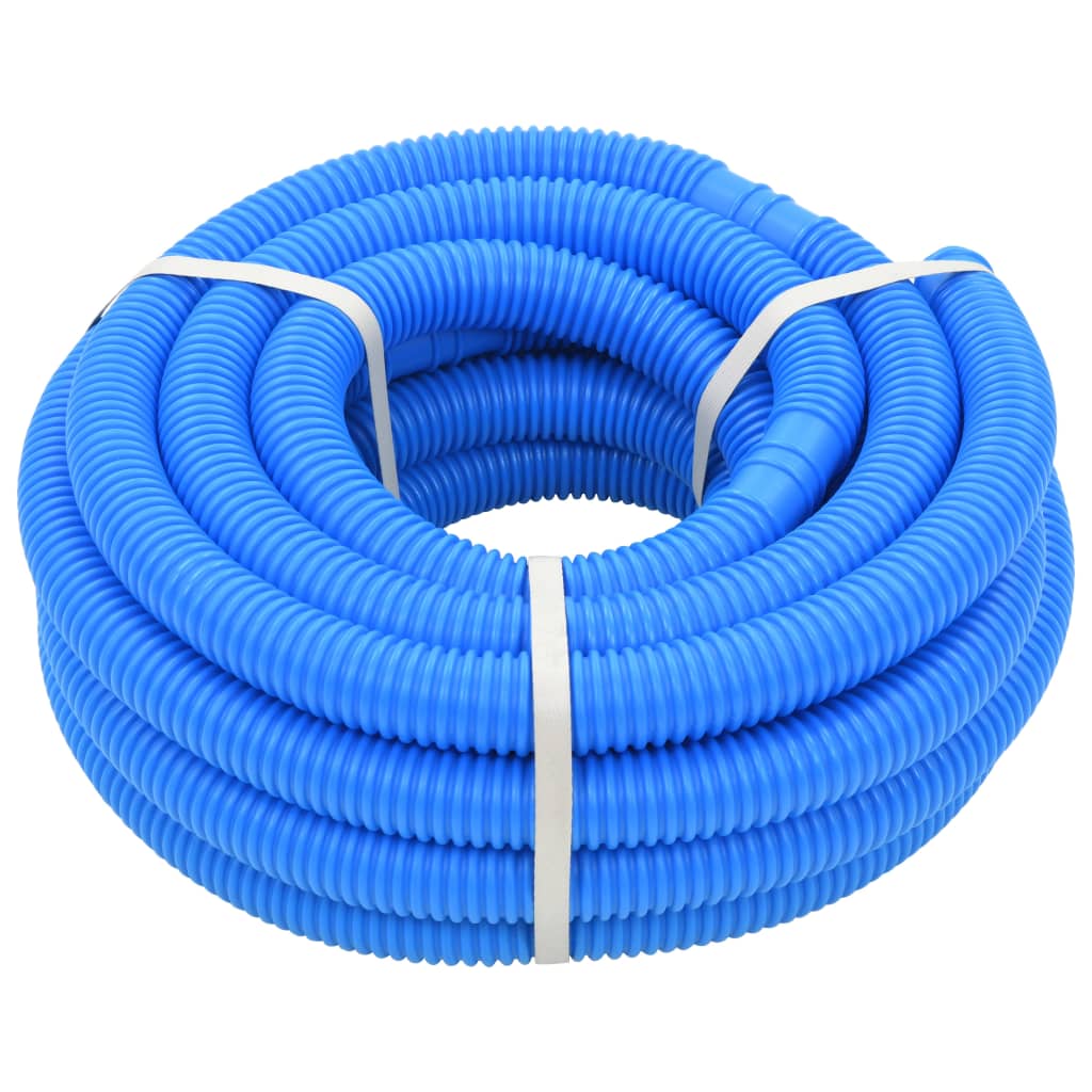 Maison Exclusive - Poolschlauch Mit Klammern Blau 38 Mm 12 M