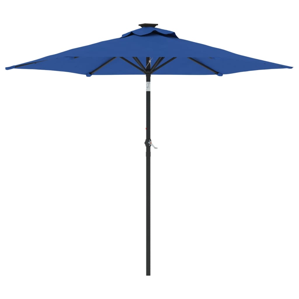 Maison Exclusive - Sonnenschirm Mit Stahlmast Azurblau 225x225x21