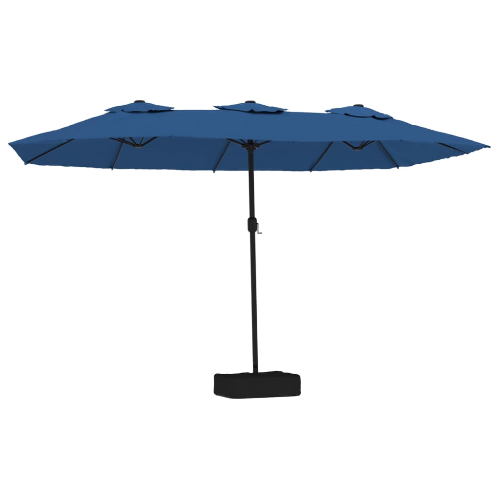 Maison Exclusive - Doppel-sonnenschirm Azurblau 449x265 Cm
