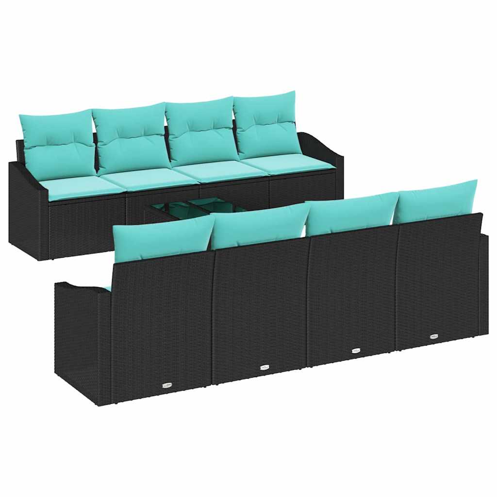 Maison Exclusive - Sofa Set 9 Stk. 3-sitzanzahl Schwarz Und Türki