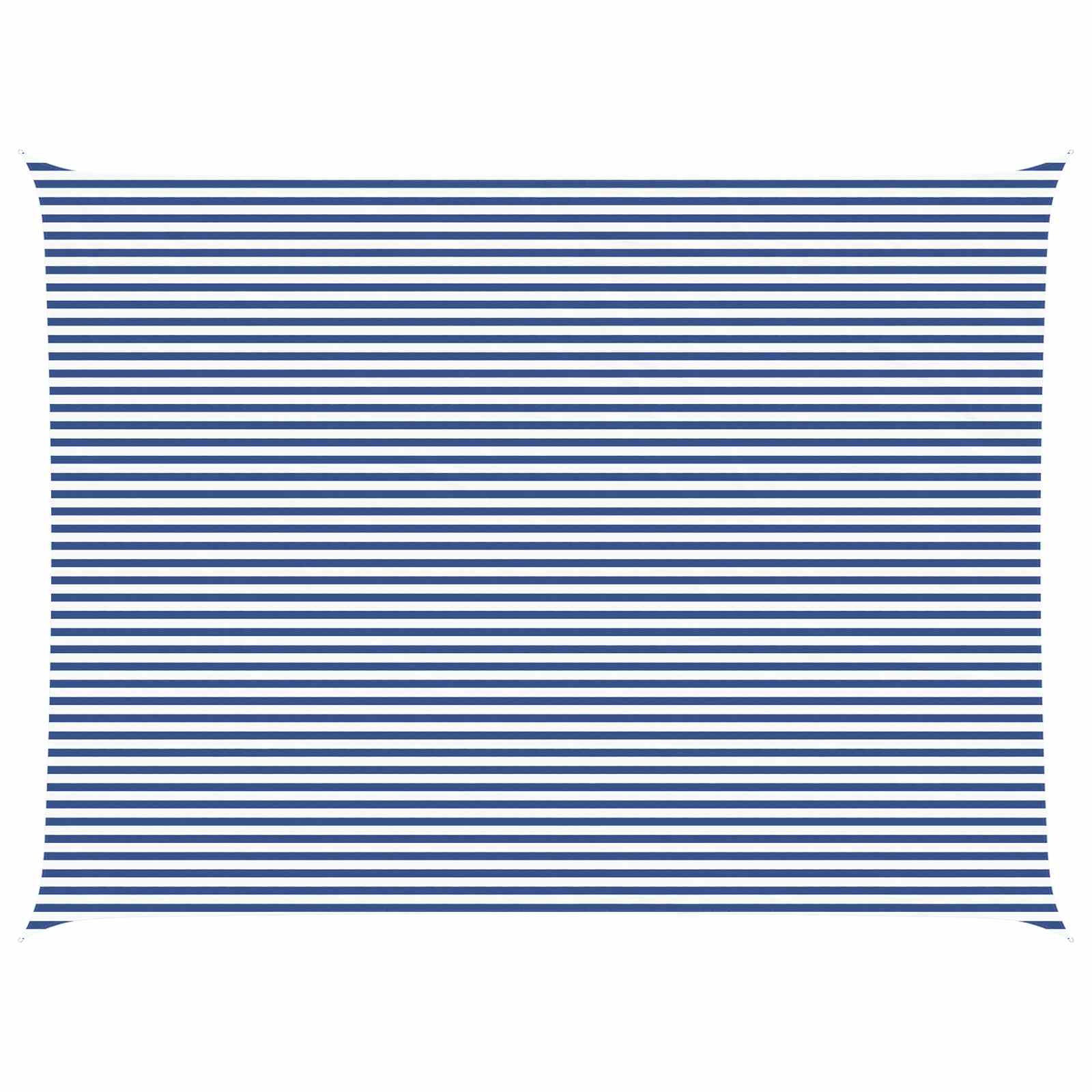 Maison Exclusive - Sonnensegel Blau Und Weiß 8 X 6 M 100 % Polyes