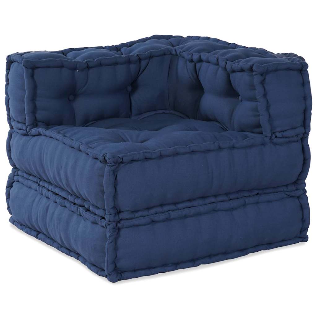 Maison Exclusive - Modulare Sofagarnitur Stoff Indigo 70 X 70 X 5