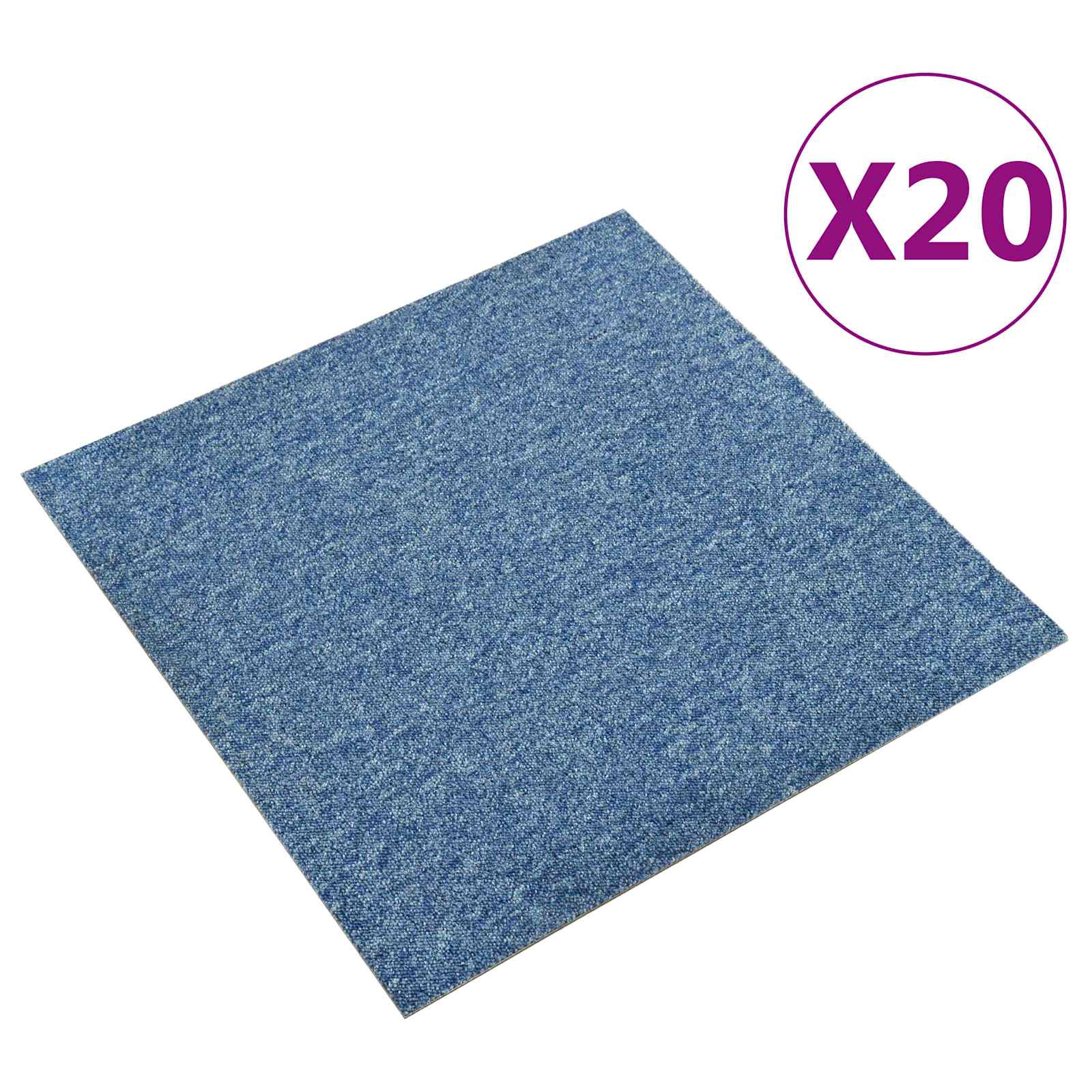 Maison Exclusive - Teppich 20 Stk. Blau 50 X 50 Cm 100% Polypropy