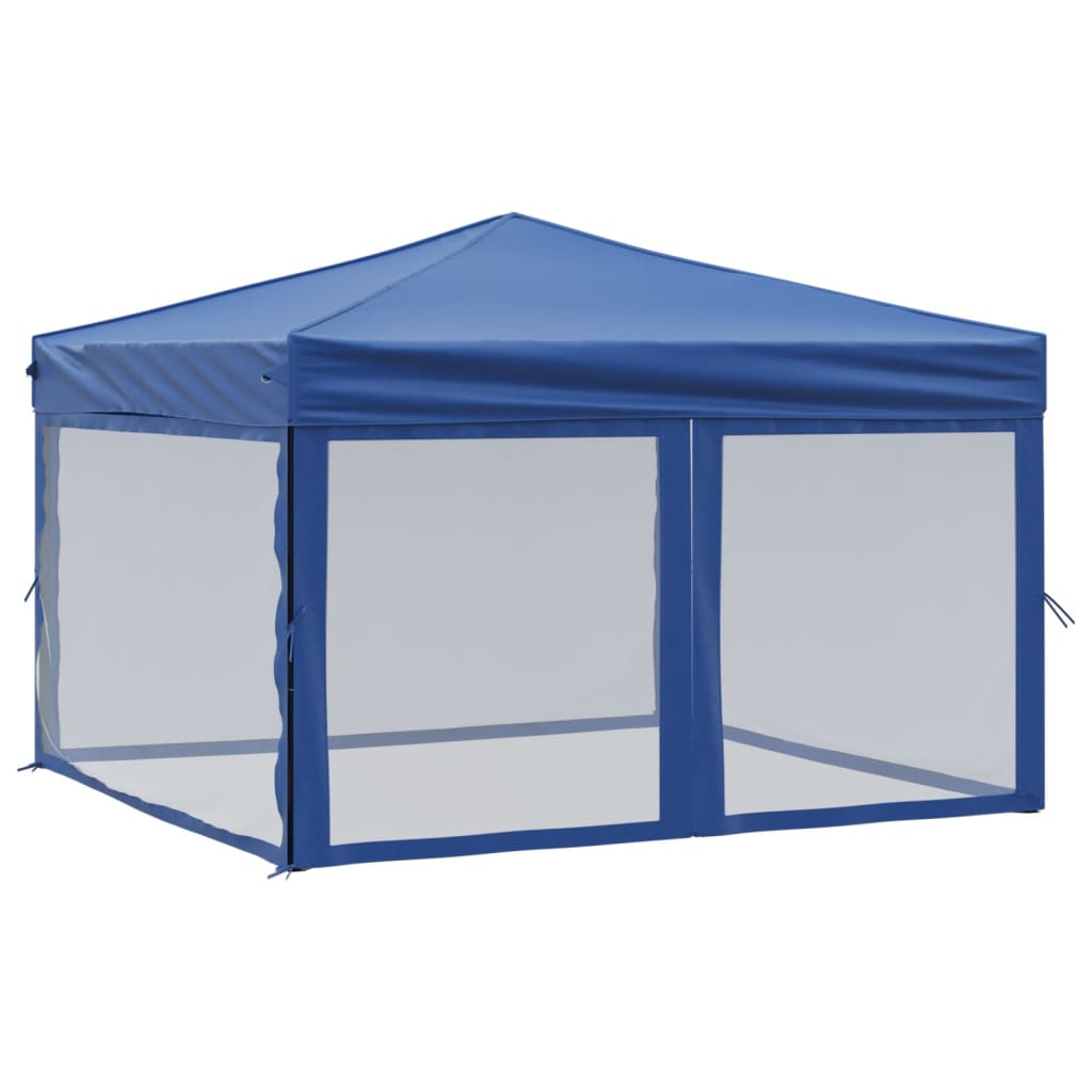 Maison Exclusive - Partyzelt Faltbar Mit Seitenwänden Blau 3x3 M