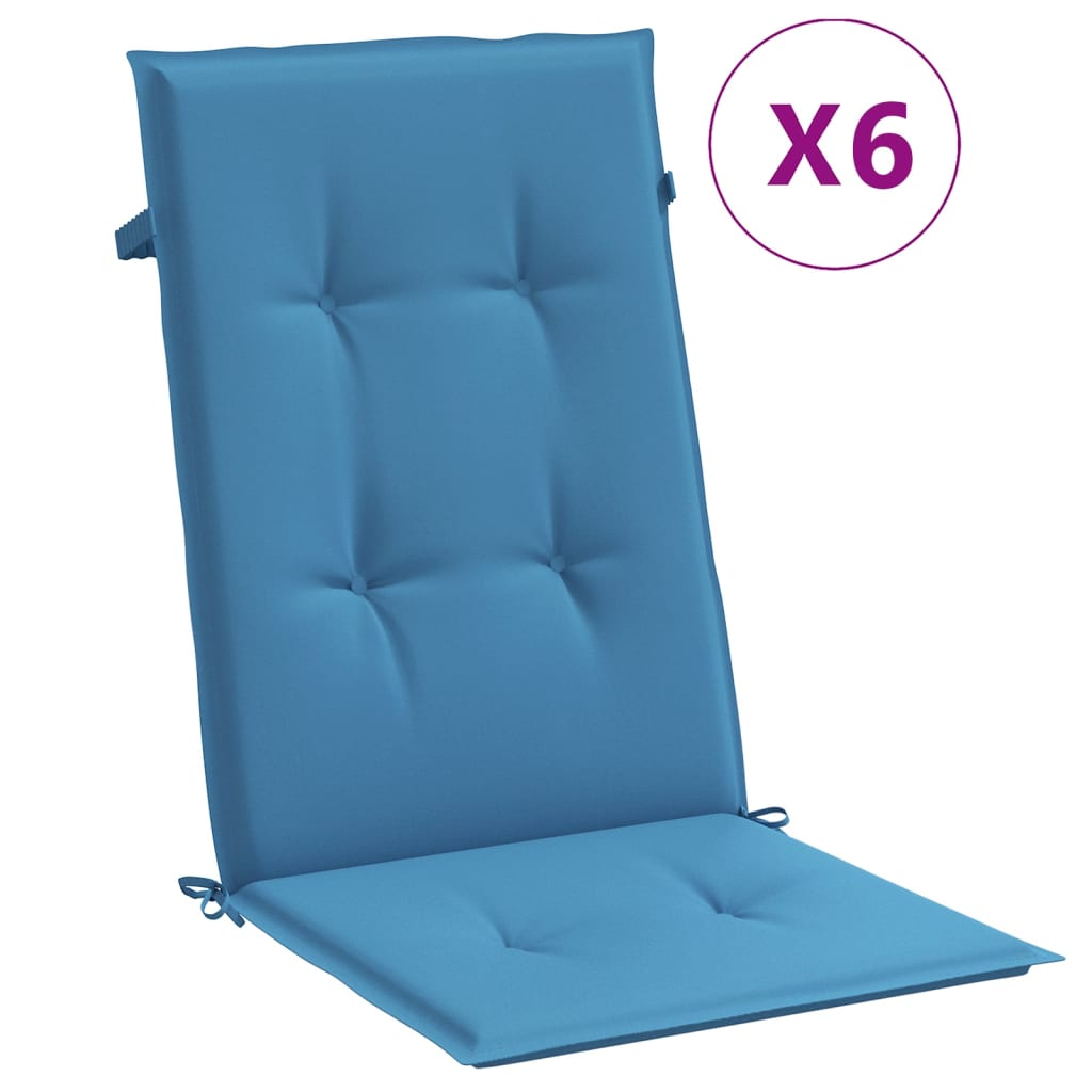 Maison Exclusive - Hochlehner-auflagen 4 Stk. Melange Blau 120x50