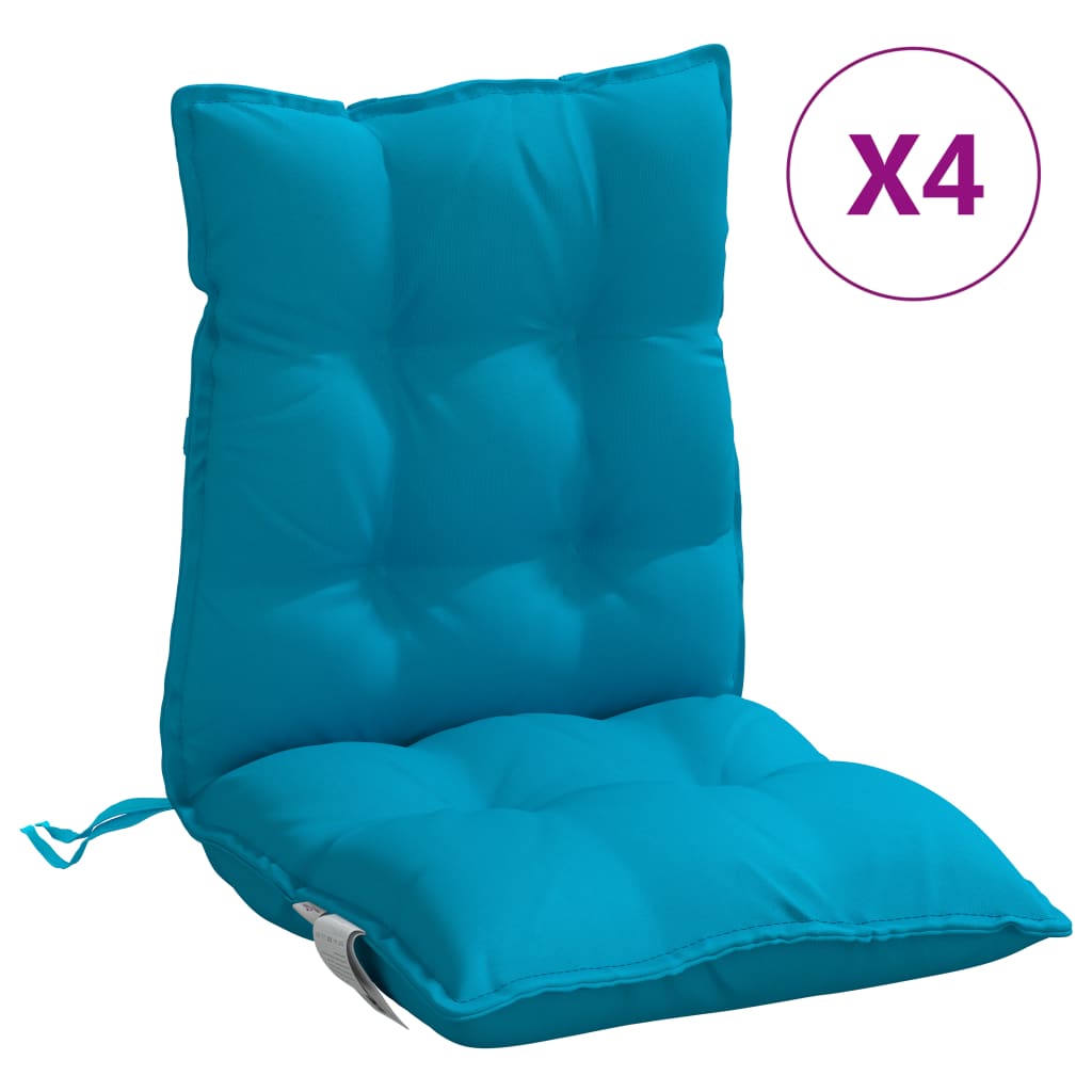 Maison Exclusive - Niedriglehner-auflagen 4 Stk. Hellblau Oxford-