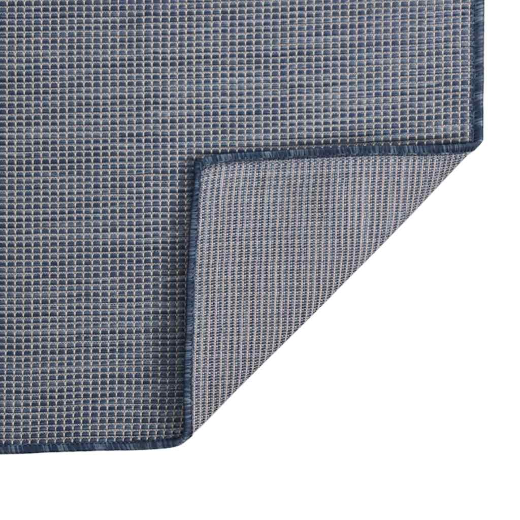 Maison Exclusive - Outdoor-teppich Flachgewebe 100x200 Cm Blau