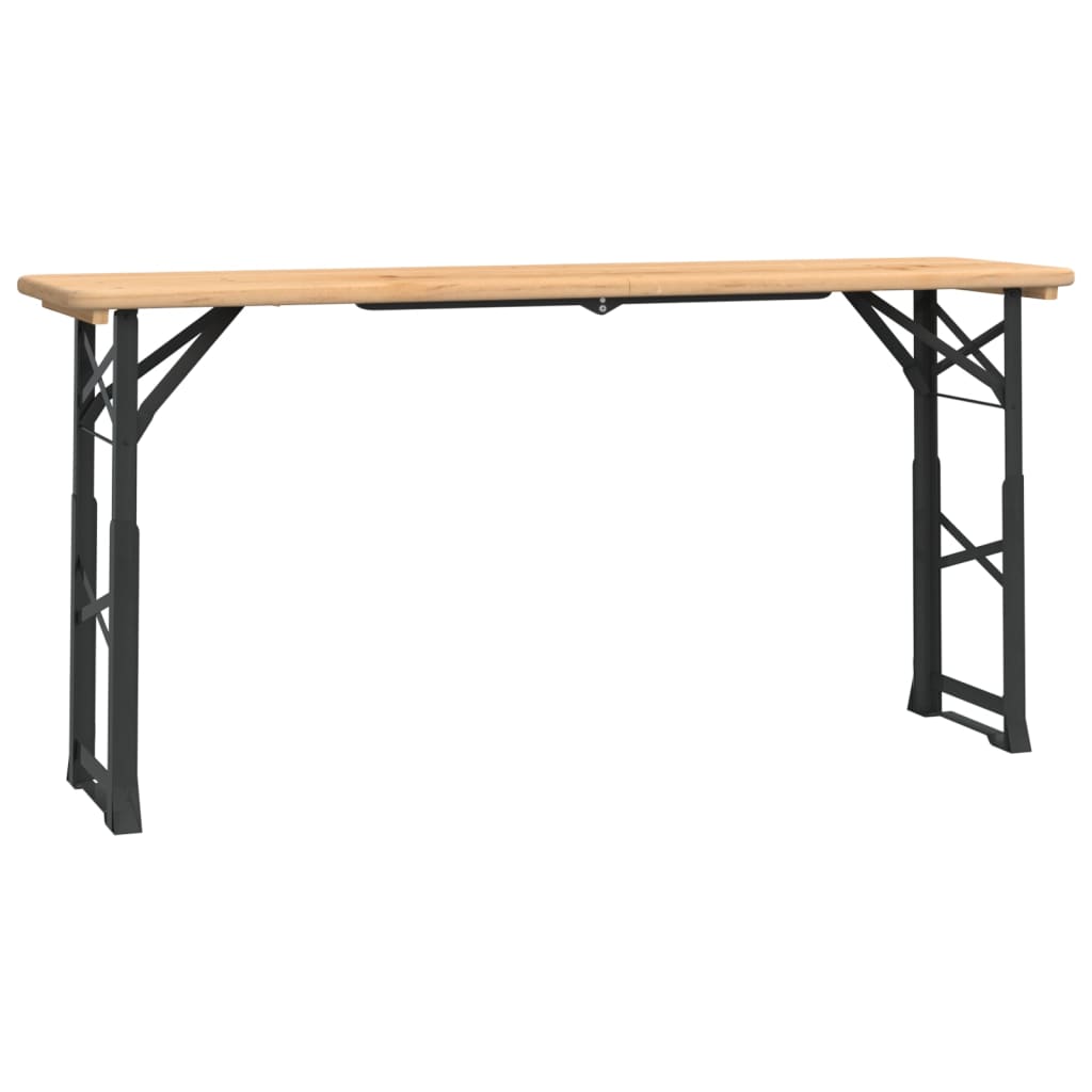 Maison Exclusive - Biertisch Klappbar 170x50x75/105 Cm Massivholz