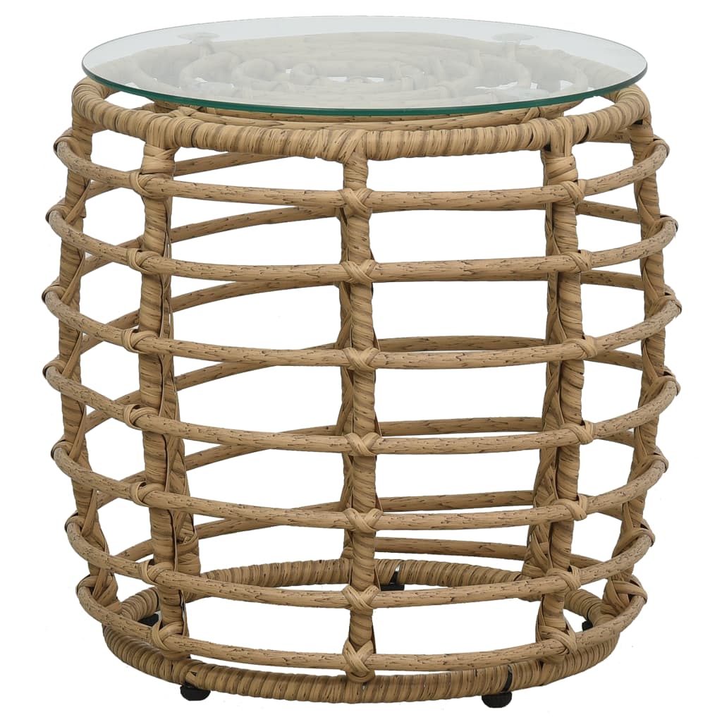 Maison Exclusive - 3-tlg. Bistro-set Poly Rattan Eiche