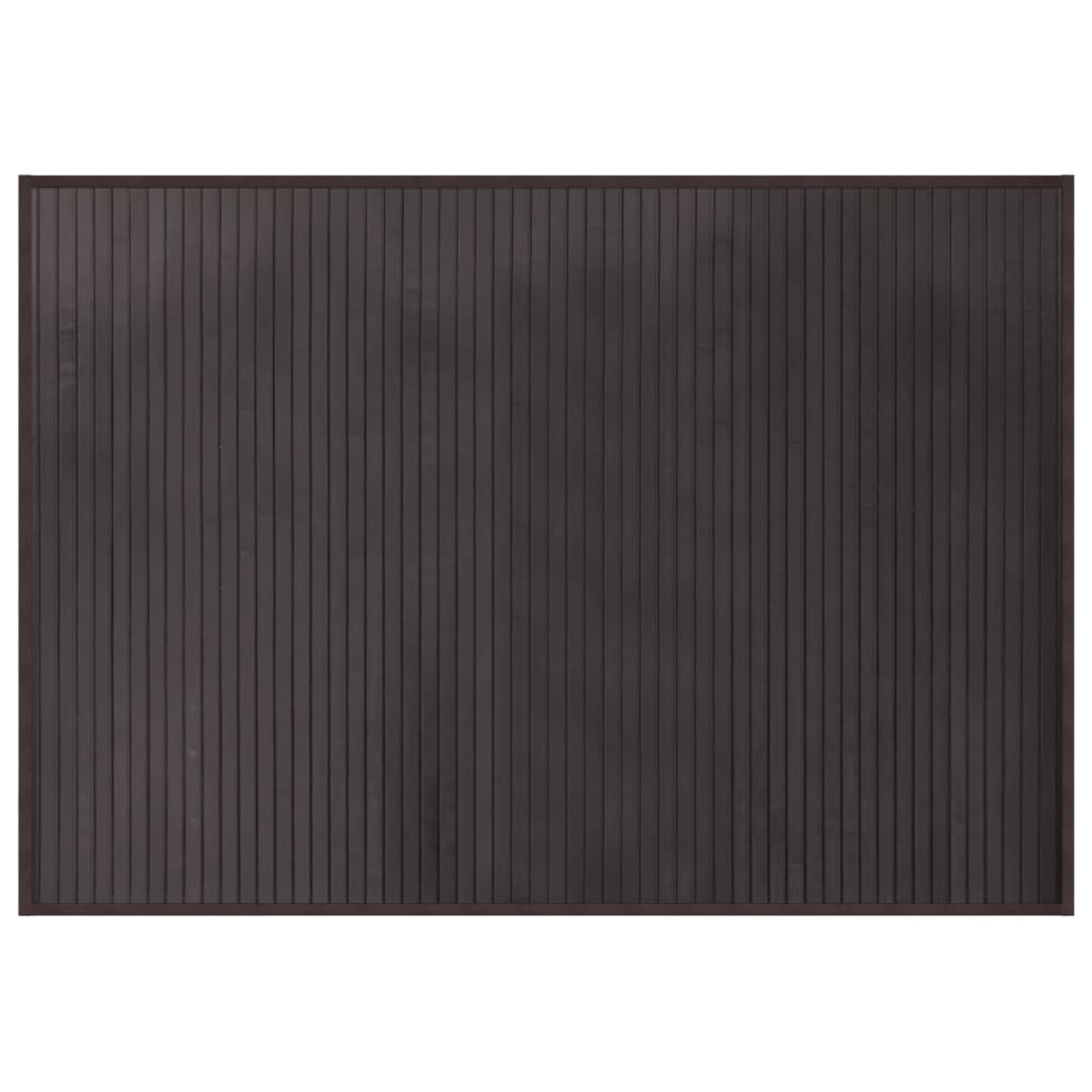 Maison Exclusive - Teppich Rechteckig Dunkelbraun 70x100 Cm Bambu