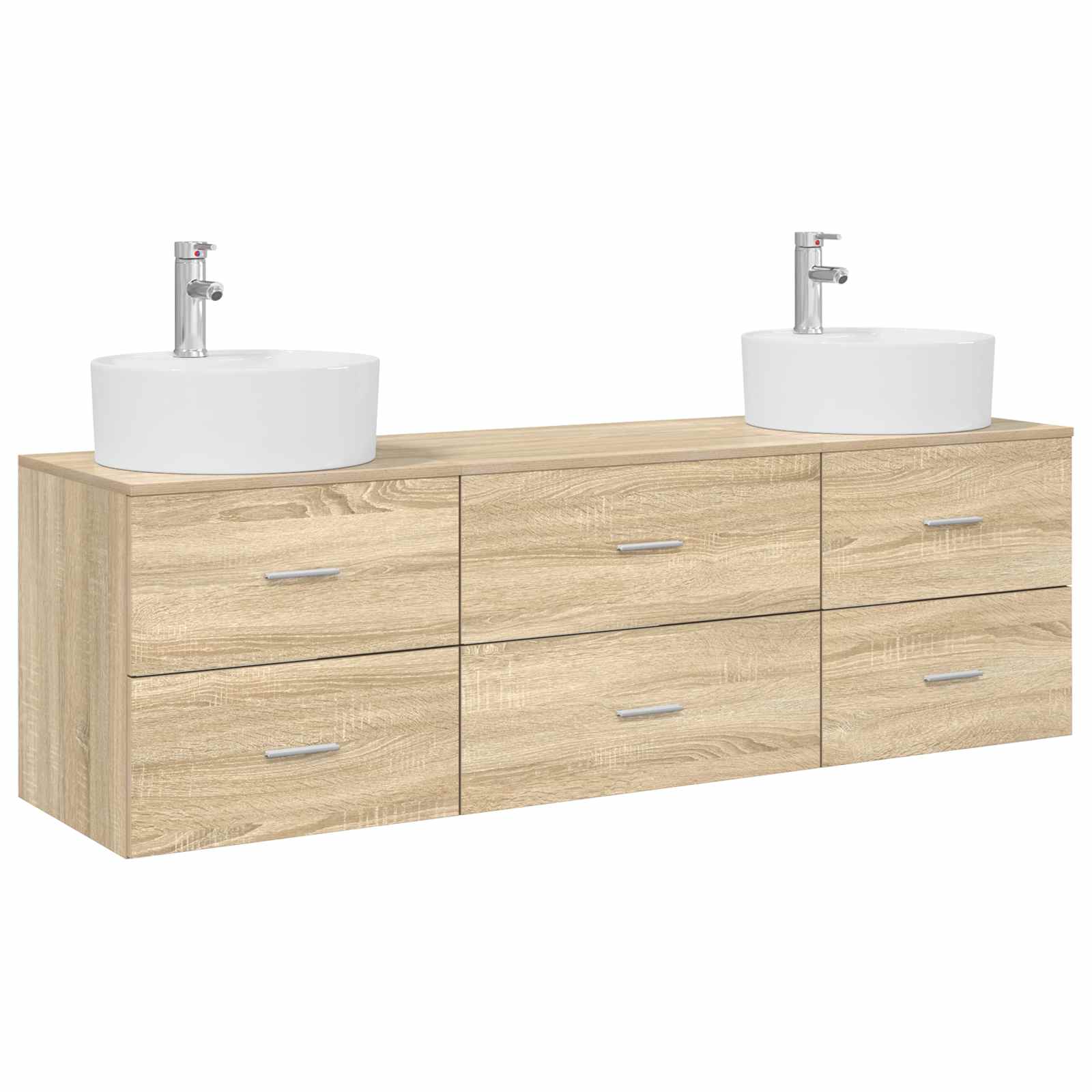 Maison Exclusive - Badezimmerschrank-set 3 Stk. Sonoma-eiche 62,5