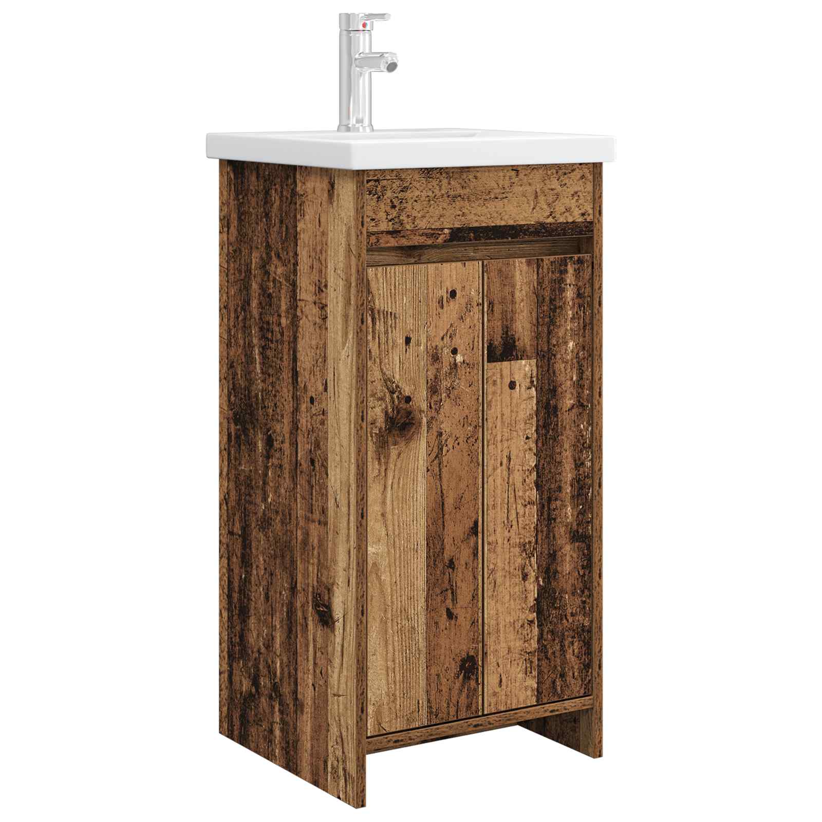 Maison Exclusive - Badezimmerschrank Mit Waschbecken Altholz 42 X