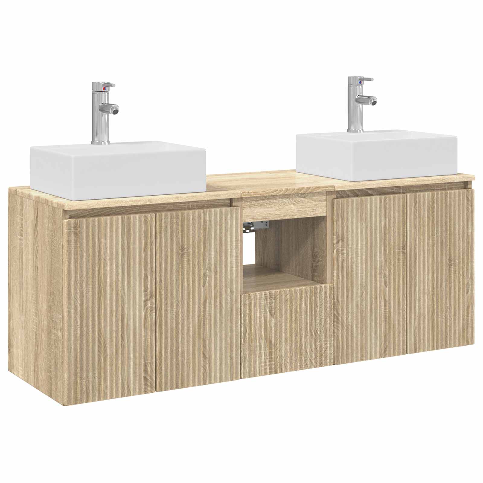 Maison Exclusive - Badezimmerschrank-set 3 Stk. Sonoma-eiche 49,5