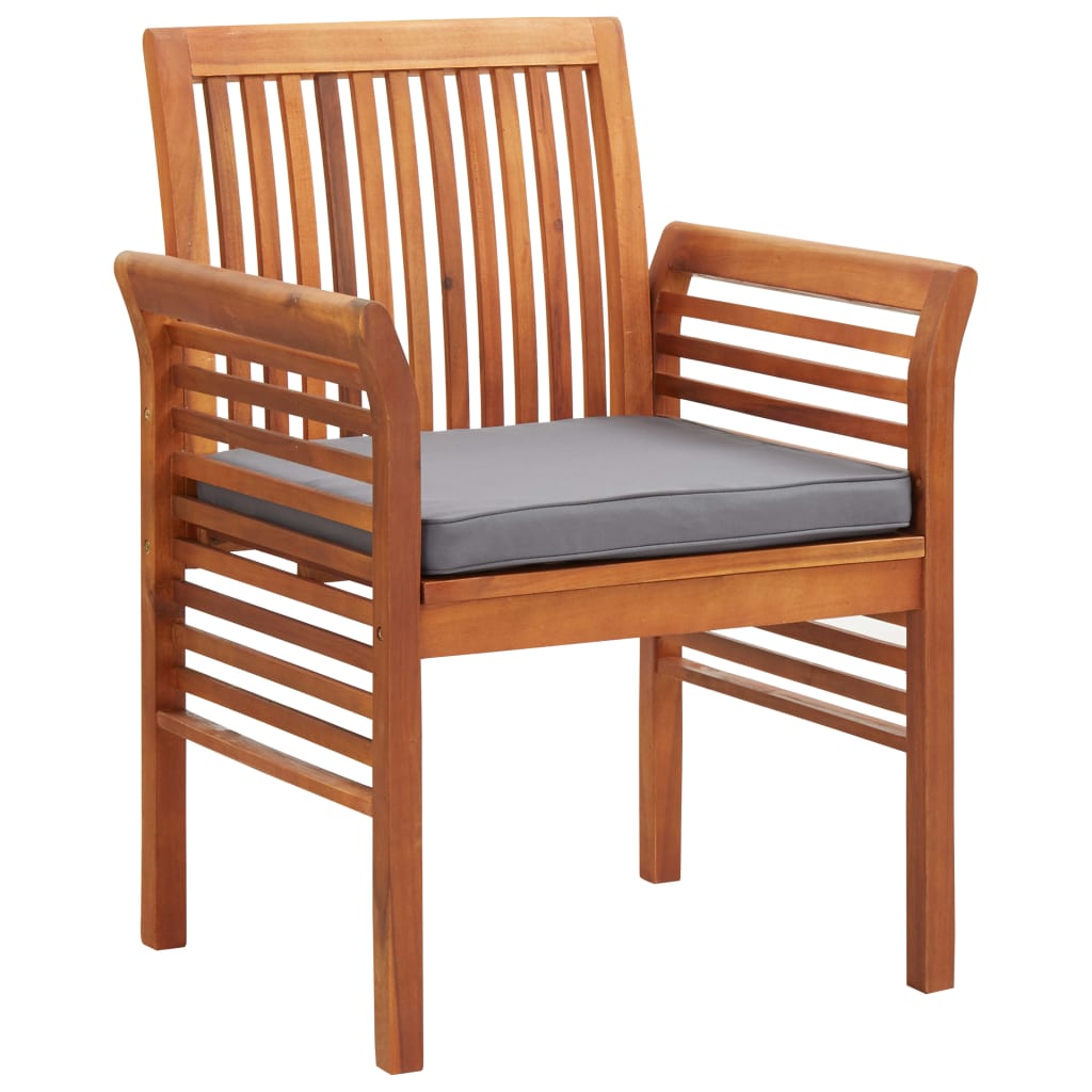 Maison Exclusive - Garten-essstühle Mit Sitzpolster 2 Stk. Akazie
