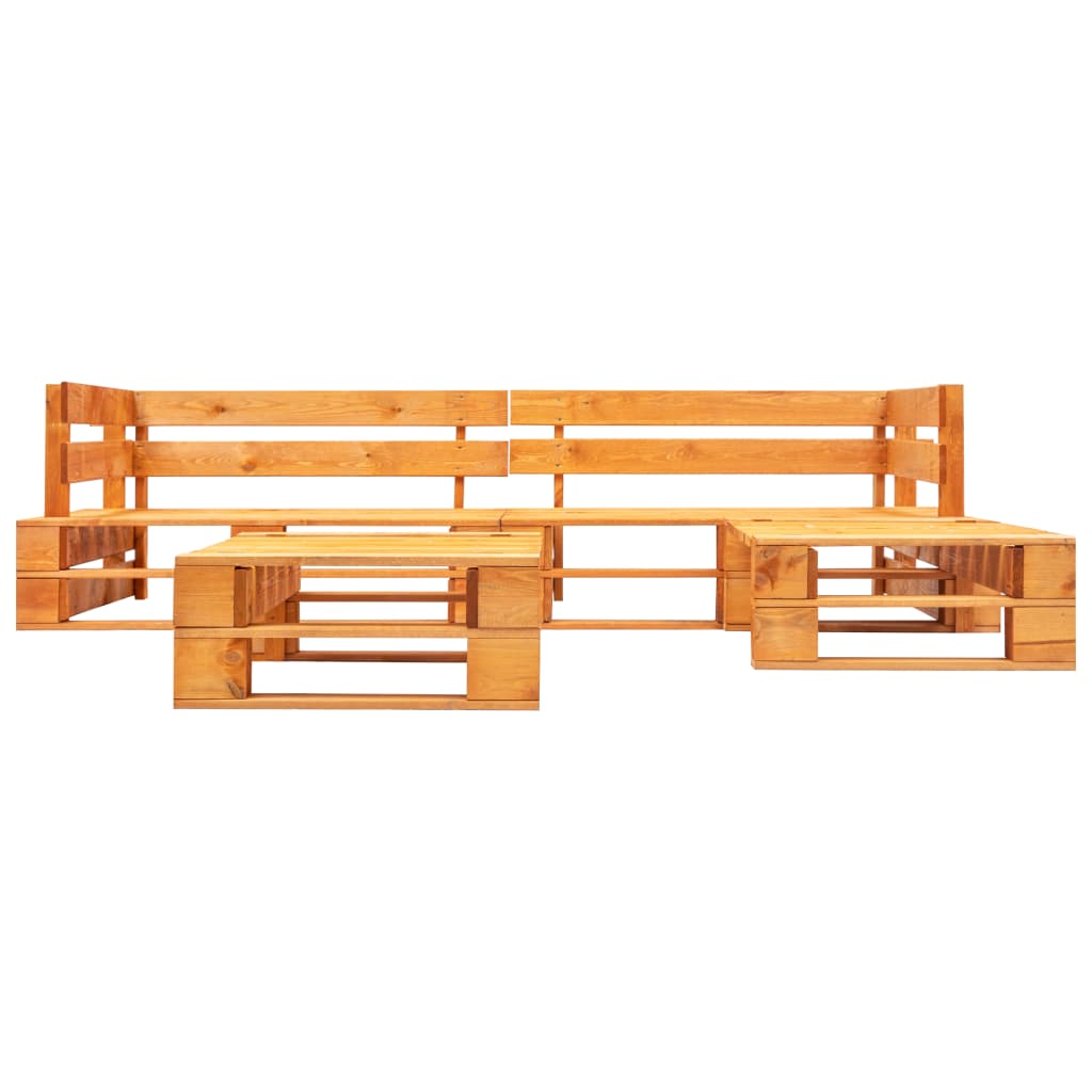 Maison Exclusive - 4-tlg. Garten-paletten-sofagarnitur Holz Honig