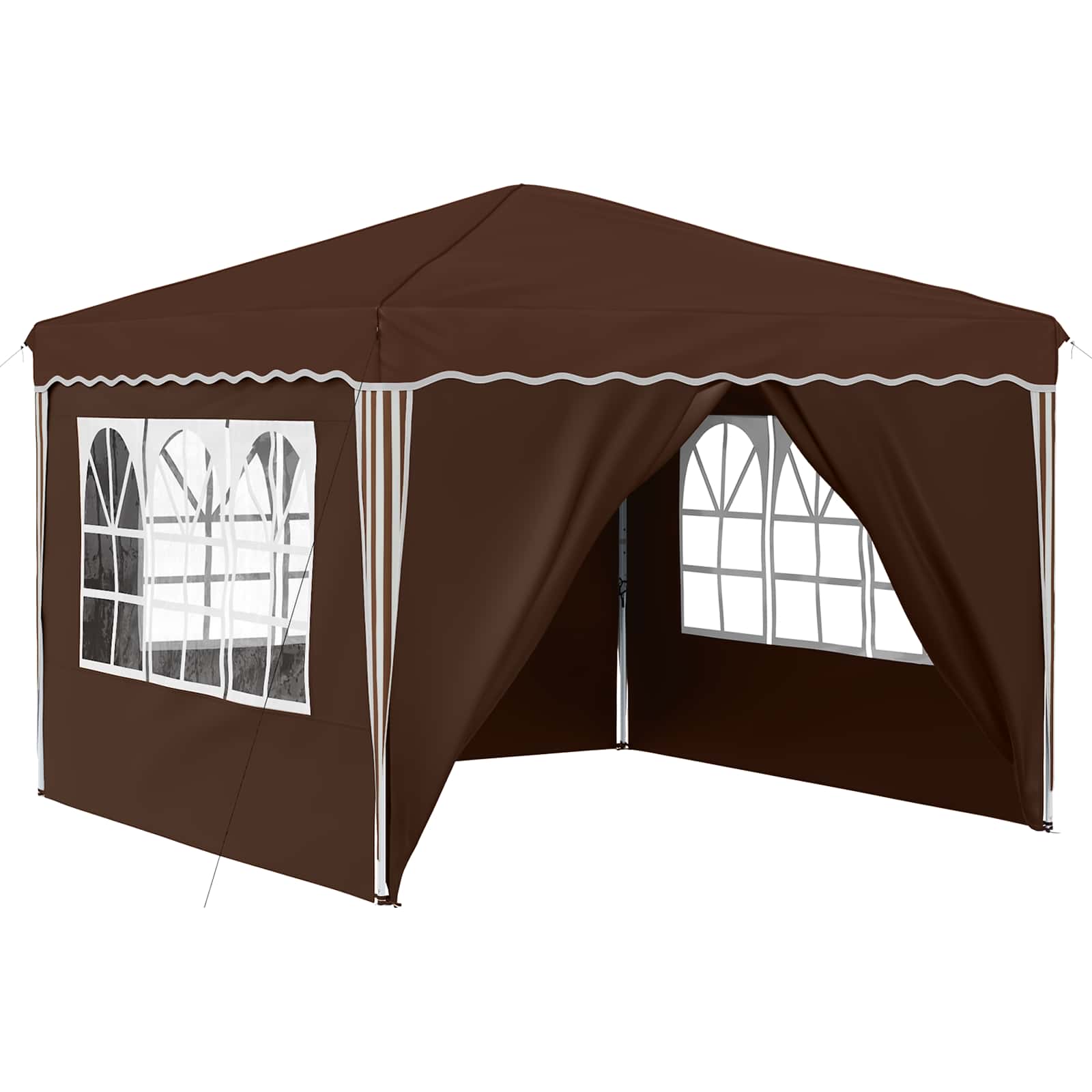 Maison Exclusive - Pop-up Partyzelt 288 X 288 X 245 Cm Braun Oxfo