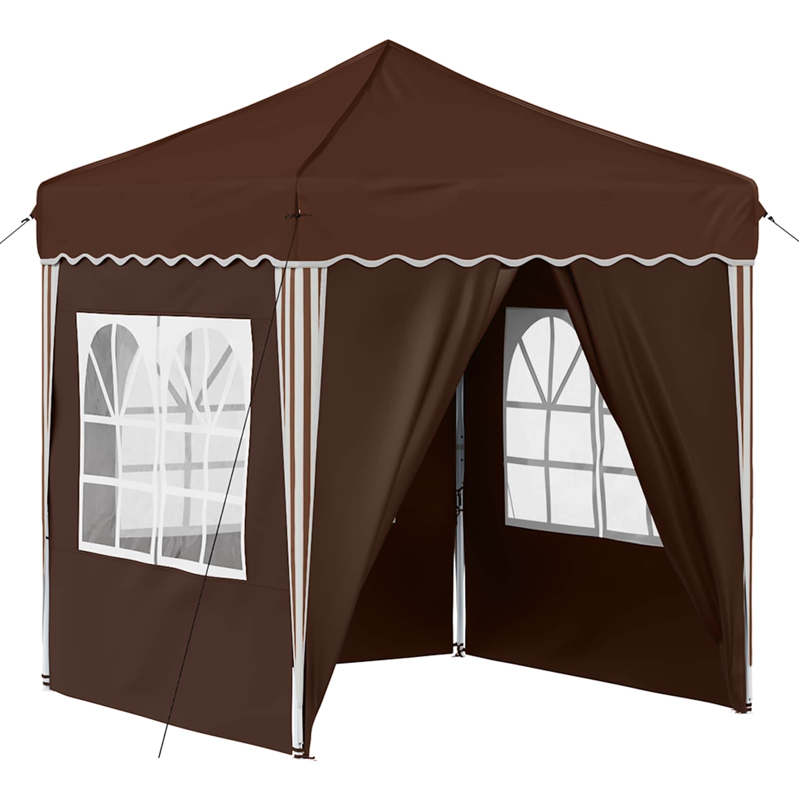 Maison Exclusive - Pop-up Partyzelt 195 X 195 X 245 Cm Braun Oxfo