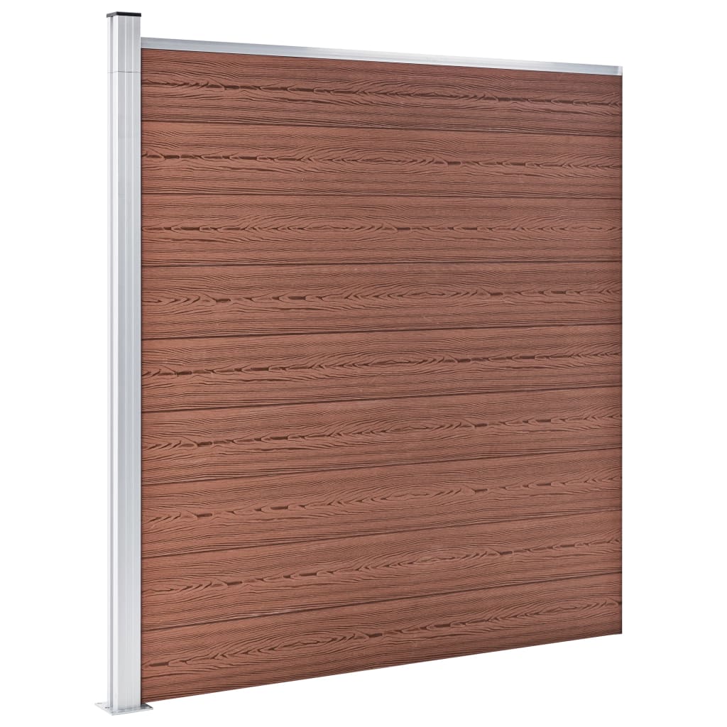 Maison Exclusive - Gartenzaun Wpc 175x186 Cm Braun