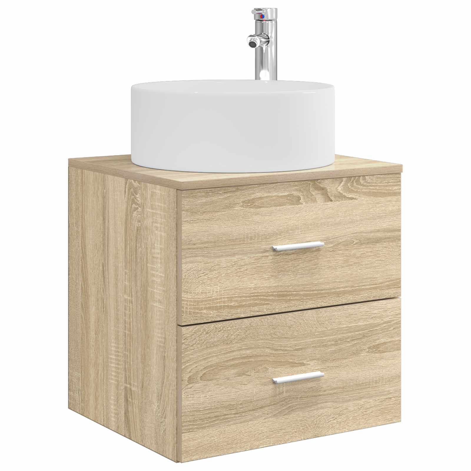 Maison Exclusive - Wandmontierte Waschtisch Sonoma-eiche 49,5 X 4