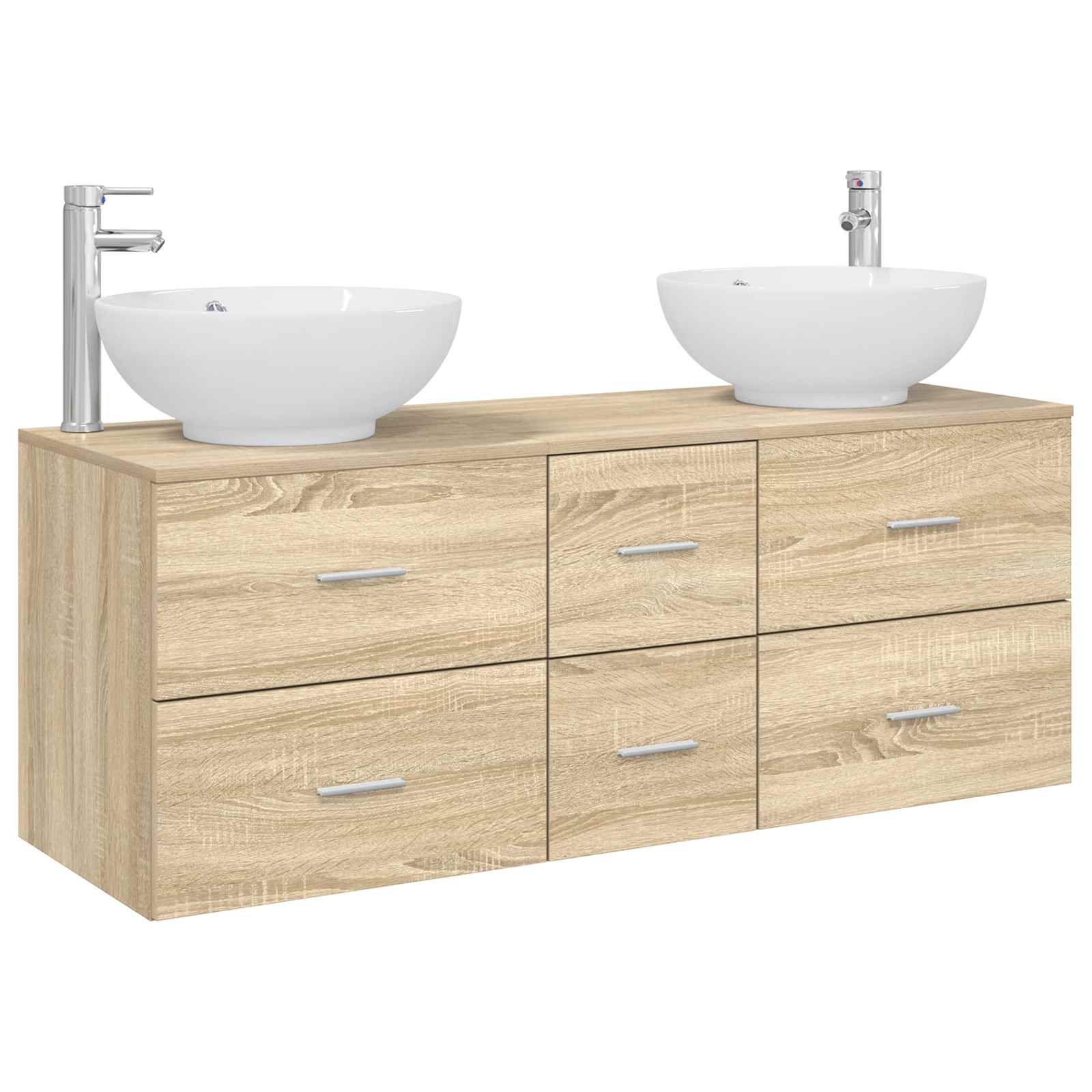 Maison Exclusive - Badezimmermöbel-set 3 Stk. Sonoma-eiche 49,5 X