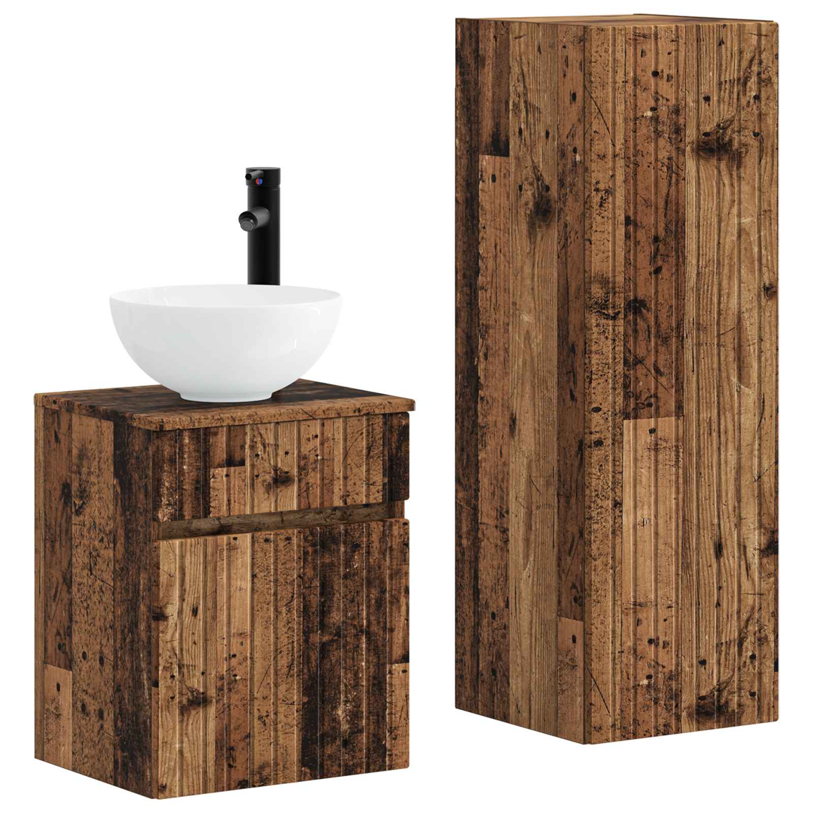 Maison Exclusive - Badezimmermöbel-set 2 Stk. Altholz 33 X 34,5 X