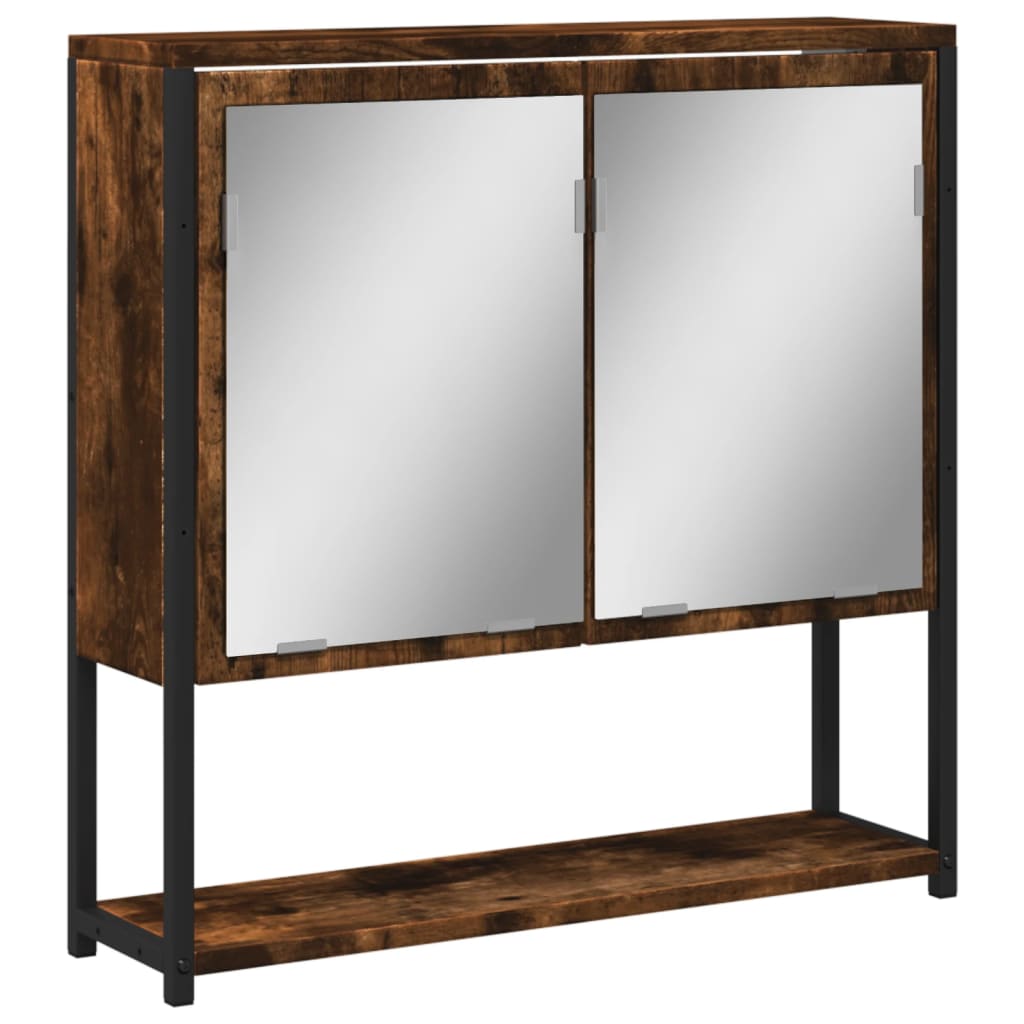 Maison Exclusive - Bad-spiegelschrank Räuchereiche 60x16x60 Cm Ho