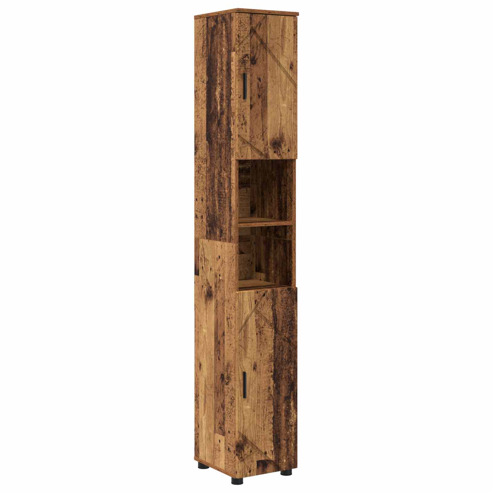Maison Exclusive - Badezimmerschrank Altholz 30 X 35 X 192 Cm