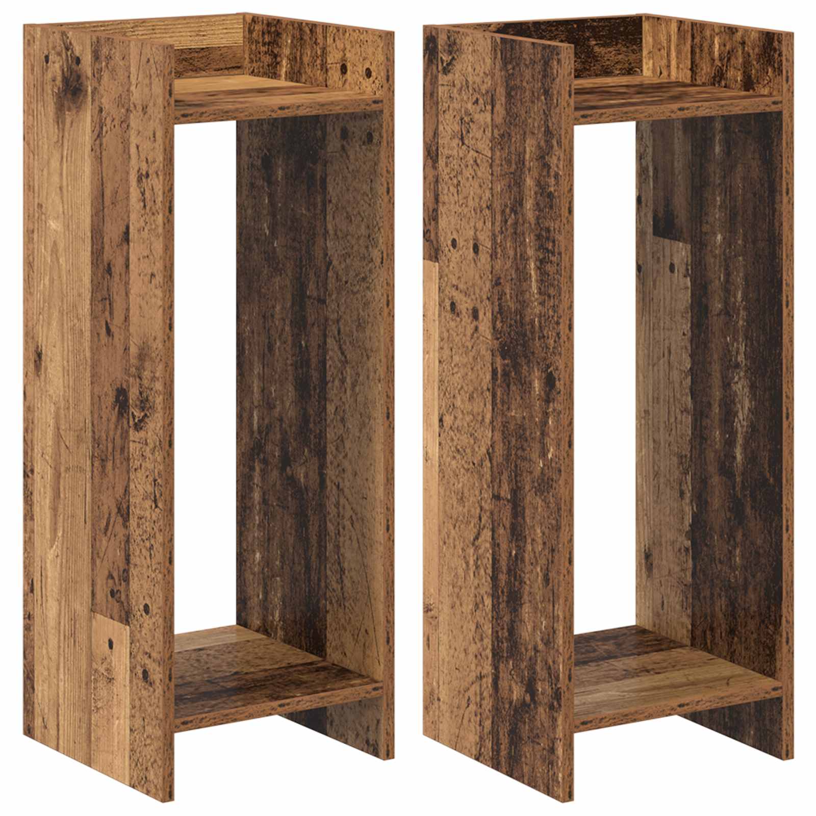 Maison Exclusive - Pflanzenständer 2 Stk. Altholz 30 X 30 X 80 Cm