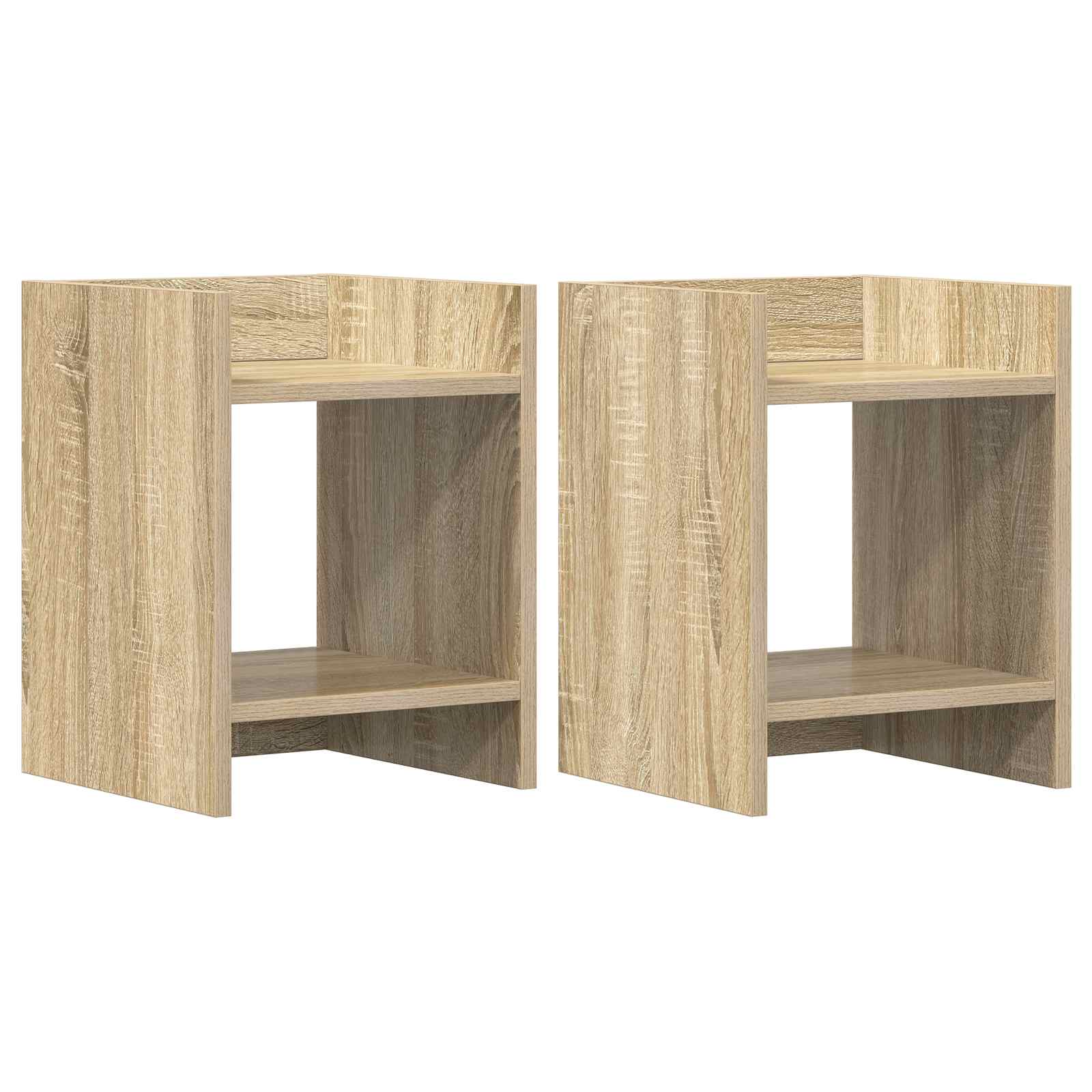 Maison Exclusive - Pflanzenständer 2 Stk. Sonoma-eiche 30 X 30 X