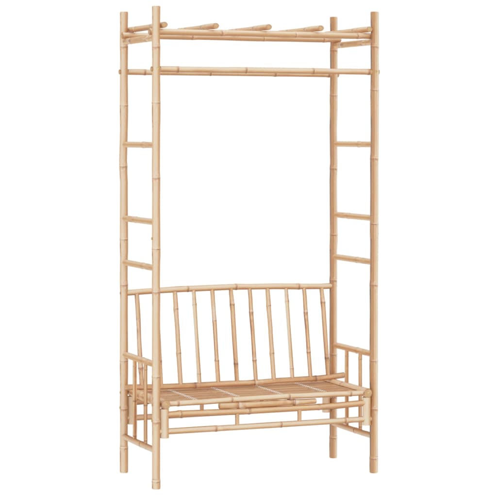 Maison Exclusive - Gartenbank Mit Pergola 116 Cm Bambus