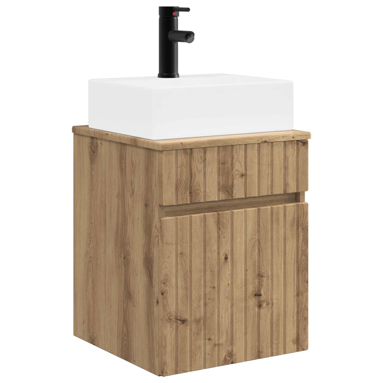 Maison Exclusive - Wandmontierter Waschbecken Vanity Artisan-eich