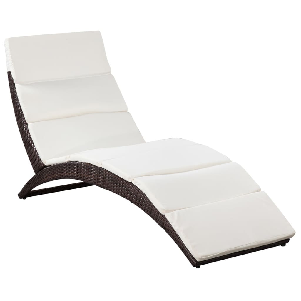 Maison Exclusive - Klappbare Sonnenliege Mit Auflage Poly Rattan