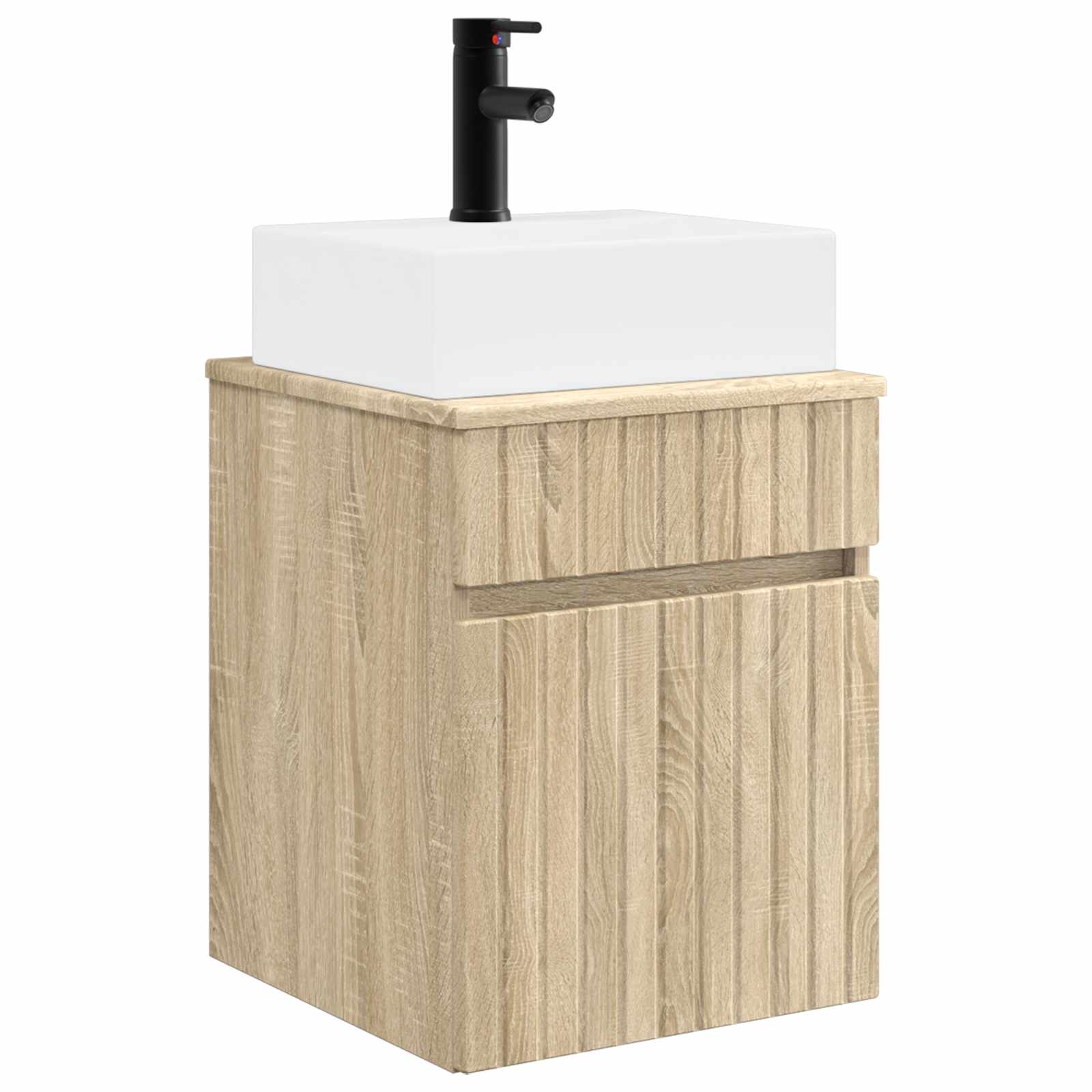Maison Exclusive - Wandmontierter Waschbecken Vanity Sonoma-eiche
