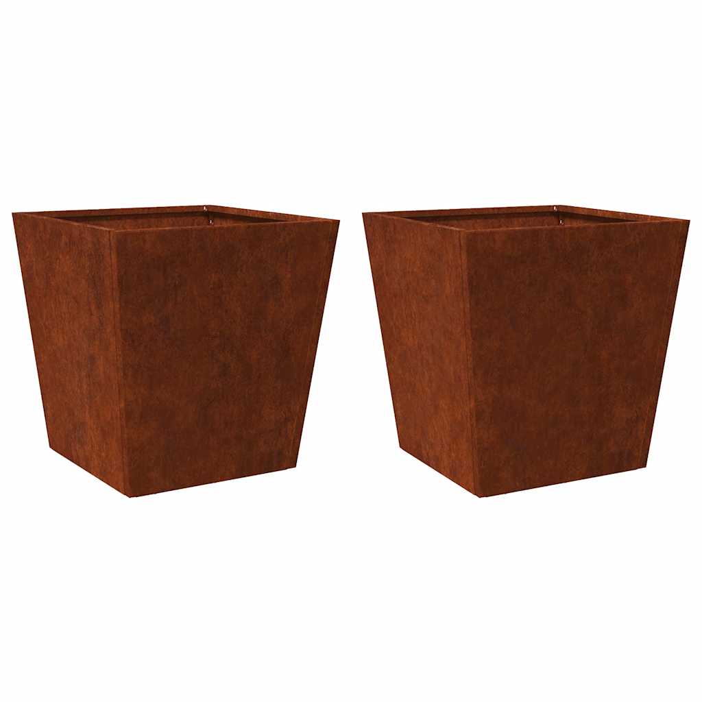 Maison Exclusive - Pflanzkübel 2 Stk. 50x50x50 Cm Wetterfester St