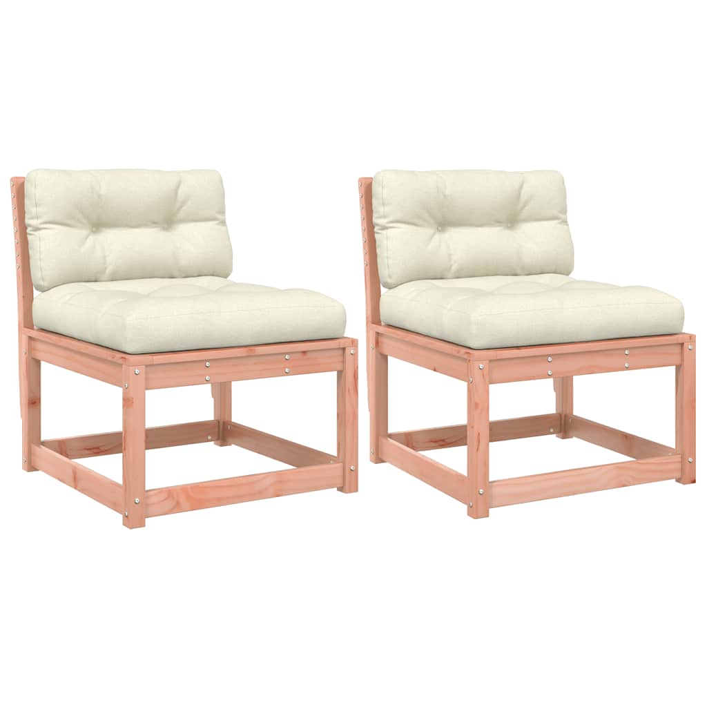 Maison Exclusive - Gartensofas Mit Kissen 2 Stk. Massivholz Dougl