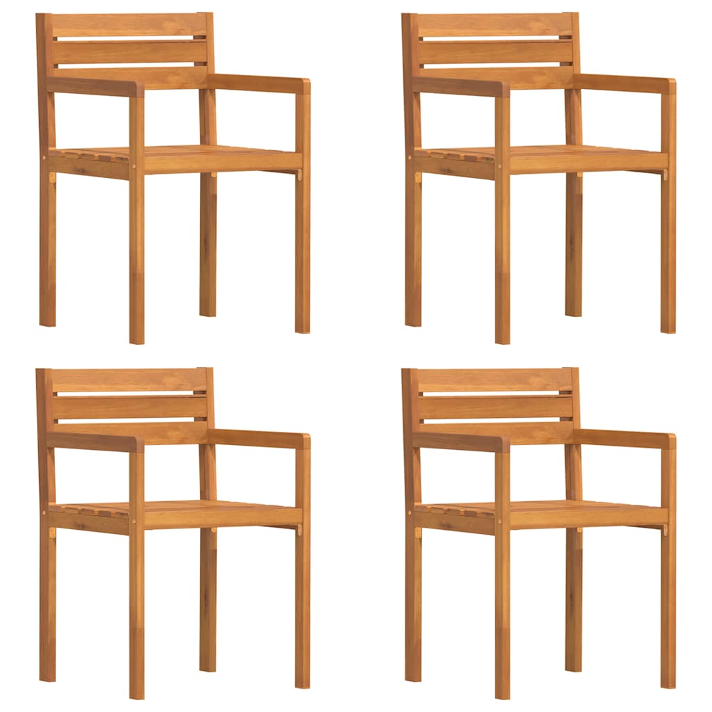 Maison Exclusive - Gartenstühle 4 Stk. 50x53x80 Cm Massivholz Aka