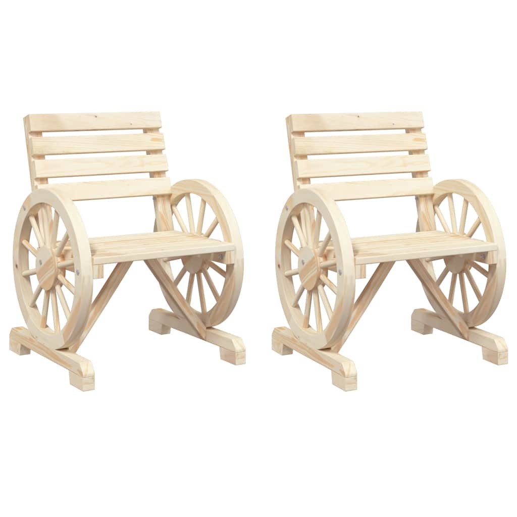 Maison Exclusive - Gartenstühle 2 Stk. 58x58x78,5 Cm Massivholz T