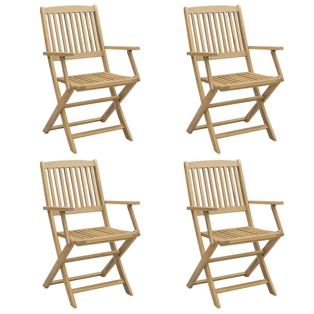 Maison Exclusive - Klappstühle, 4 Stück, 57,5 X 54,5 X 90 Cm, Mas